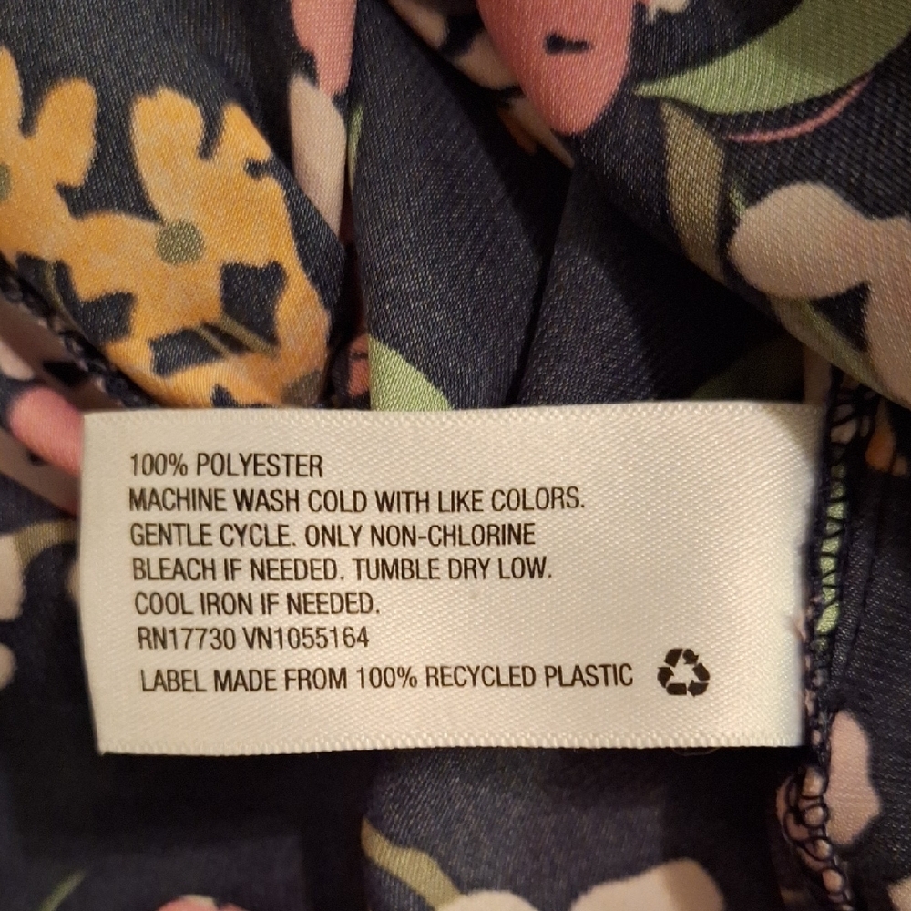 Floral Tank Top - Black, Pink, Yellow, Green. NWOT Size XS - Picture 8 of 8